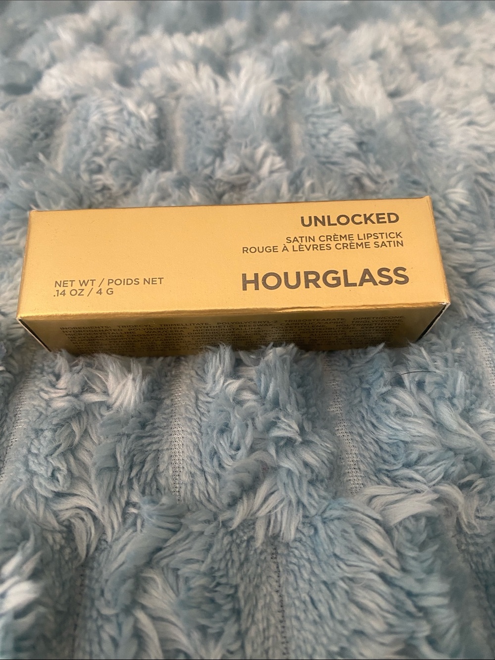 Brand New in Box Hourglass Unlocked Satin Crème Lipstick in Larch 308 Full Sz 4g
